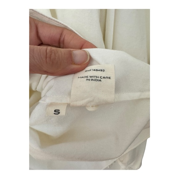 DÔEN | O’Keefe Blouse in Ivory Cotton, Size Small - Picture 9 of 10